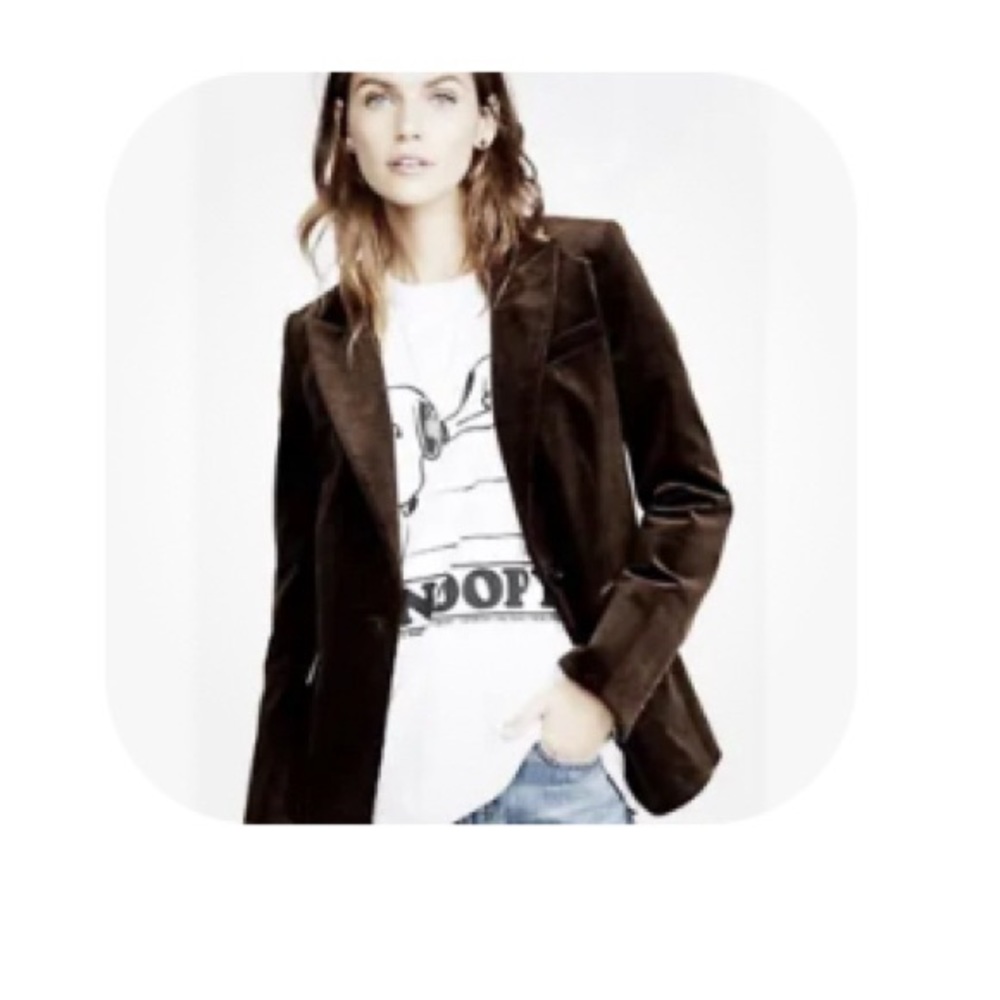 Veronica Beard Corduroy Capucine (Brown) Dickey Single button jacket 4 NWOT